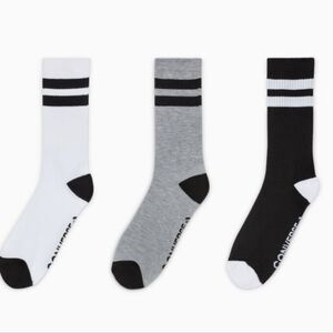 Converse Double Stripe Crew Sock- 3PK